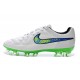 Scarpa da Calcio per Terreni Duri Nike Tiempo Legend V FG Bianco Verde