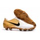 Scarpa Nuovo Nike Phantom Vnm Elite FG Bianco Oro Nero