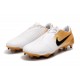 Scarpa Nuovo Nike Phantom Vnm Elite FG Bianco Oro Nero