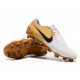 Scarpa Nuovo Nike Phantom Vnm Elite FG Bianco Oro Nero