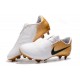 Scarpa Nuovo Nike Phantom Vnm Elite FG Bianco Oro Nero