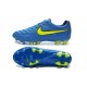Scarpa da Calcio per Terreni Duri Nike Tiempo Legend V FG Blu Giallo