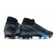 Scarpe Nike Mercurial Superfly VII Elite DF FG Nero Blu