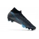 Scarpe Nike Mercurial Superfly VII Elite DF FG Nero Blu