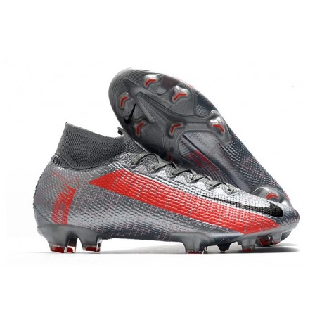 Scarpe Nike Mercurial Superfly VII Elite DF FG Grigio Bomber Nero