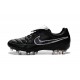 Scarpa da Calcio per Terreni Duri Nike Tiempo Legend V FG Nero Metallico