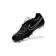 Scarpa da Calcio per Terreni Duri Nike Tiempo Legend V FG Nero Metallico