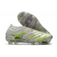 Scarpa adidas Copa 20+ FG da Uomo - Bianco Nero Core Verde Signal