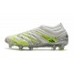 Scarpa adidas Copa 20+ FG da Uomo - Bianco Nero Core Verde Signal