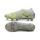 Scarpa adidas Copa 20+ FG da Uomo - Bianco Nero Core Verde Signal