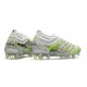 Scarpa adidas Copa 20+ FG da Uomo - Bianco Nero Core Verde Signal