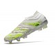 Scarpa adidas Copa 20+ FG da Uomo - Bianco Nero Core Verde Signal