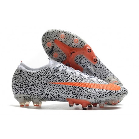 Nike Mercurial Vapor 13 Elite AG-PRO CR7 Bianco Arancione Total Nero