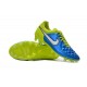 Nike Scarpe Calcio Tiempo Legend 5 FG Canguro Blu Volt Bianco