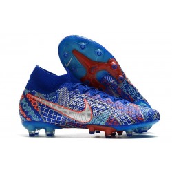 Nike Mercurial Superfly 7 Elite AG-Pro Sancho Blu Racer Bianco Aurora