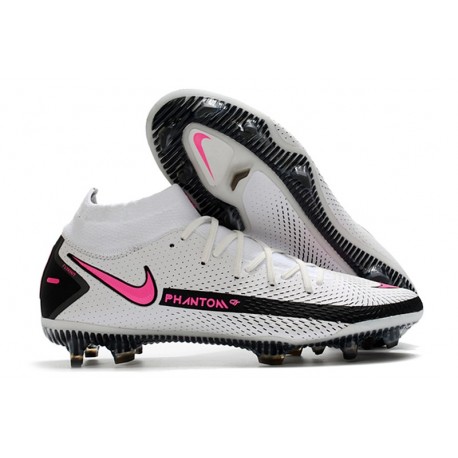 Scarpe calcio Nike Phantom GT Elite DF FG Bianco Rosa Blast Nero