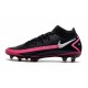 Scarpe calcio Nike Phantom GT Elite DF FG Nero Argento Rosa Blast