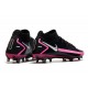 Scarpe calcio Nike Phantom GT Elite DF FG Nero Argento Rosa Blast