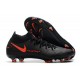 Scarpe calcio Nike Phantom GT Elite DF FG Nero Rosso Cile Grigio Scuro