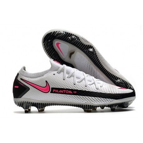 Scarpe Nike Phantom GT Elite FG Uomo - Bianco Rosa Blast Nero
