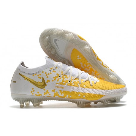 Scarpe Nike Phantom GT Elite FG Uomo - Bianco Oro