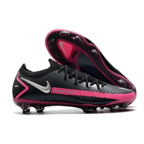 Scarpe Nike Phantom GT Elite FG Uomo - Nero Argento Rosa Blast