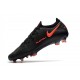 Scarpe Nike Phantom GT Elite FG Uomo - Nero Rosso Cile Grigio Scuro
