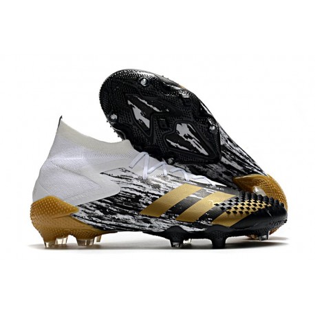 adidas Predator Mutator 20.1 FG Nuovo Bianco Oro Metallico Nero Core