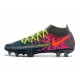 Scarpe calcio Nike Phantom GT Elite DF FG Blu Gris Rosa