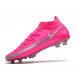 Scarpe calcio Nike Phantom GT Elite DF FG Rosa Argento