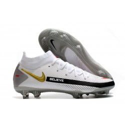 Nike Nuovo Phantom GT Elite Dynamic Fit FG Bianco Nero Rosso Oro