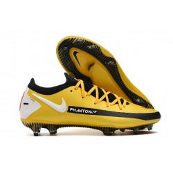 Nike Phantom GT Elite FG 2021 Scarpa da Calcio Giallo Nero Bianco