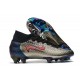 Scarpa Nike Mercurial Superfly VII Elite FG Argento Blu Rosso
