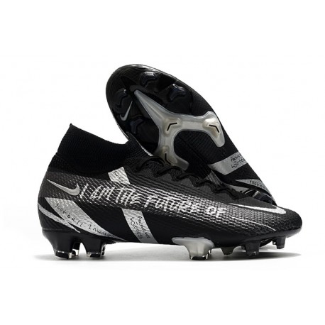 Scarpa Nike Mercurial Superfly VII Elite FG Future Negro Argento