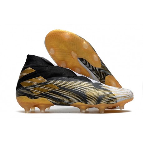 Adidas Scarpa Calcio Nemeziz 19+ FG - Bianco Oro Metallico Nero Core