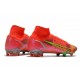  Nike Mercurial Superfly 8 Elite FG Cremisi Vivace Argento Metallico