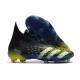 adidas Predator Freak+ FG Scarpe Blu Nero Core Bianco Giallo Solare