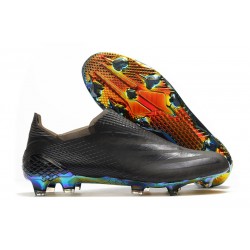 Scarpe adidas X Ghosted + FG Nero Core Signal Cyan