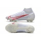 Nuovo Nike Mercurial Superfly 8 Elite FG Bianco Rosso