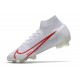Nuovo Nike Mercurial Superfly 8 Elite FG Bianco Rosso