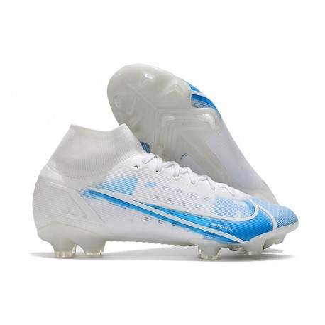 Nike Mercurial Superfly VIII Elite FG Uomo Bianco Azul