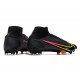 Nuovo Nike Mercurial Superfly 8 Elite FG Nero Cyber Off Noir