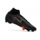 Nuovo Nike Mercurial Superfly 8 Elite FG Nero Cyber Off Noir