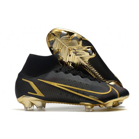 Nuovo Nike Mercurial Superfly 8 Elite FG Negro Oro