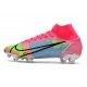 Nuovo Nike Mercurial Superfly 8 Elite FG Rosa Blu Verde