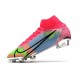 Nuovo Nike Mercurial Superfly 8 Elite FG Rosa Blu Verde