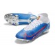 Nuovo Nike Mercurial Superfly 8 Elite FG Bianco Blu Rosso