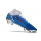 Nuovo Nike Mercurial Superfly 8 Elite FG Bianco Blu Rosso