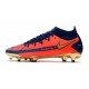 Scarpe Nike Phantom GT Elite DF FG Arancio Oro Blu