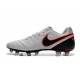 Scarpe da Calcio Nuovo 2016 Nike Tiempo Legend VI FG Pelle Platino Puro/Arancione Hyper